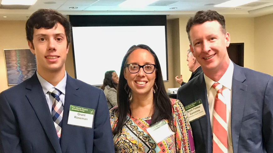 Tick-Borne Condition Advocates - Grant Roseman, Andrea Roseman, Dr Scott Commins, UNC