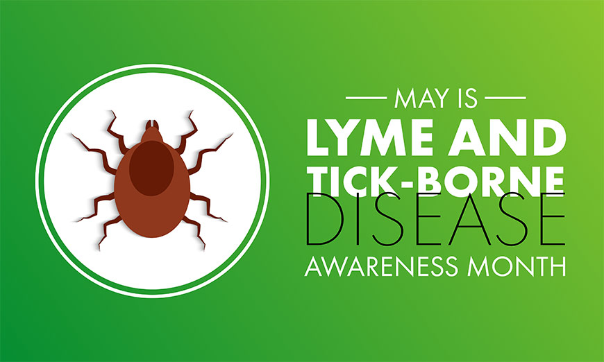 Graphic showing white sans-serif type with tick icon to left over green gradient background